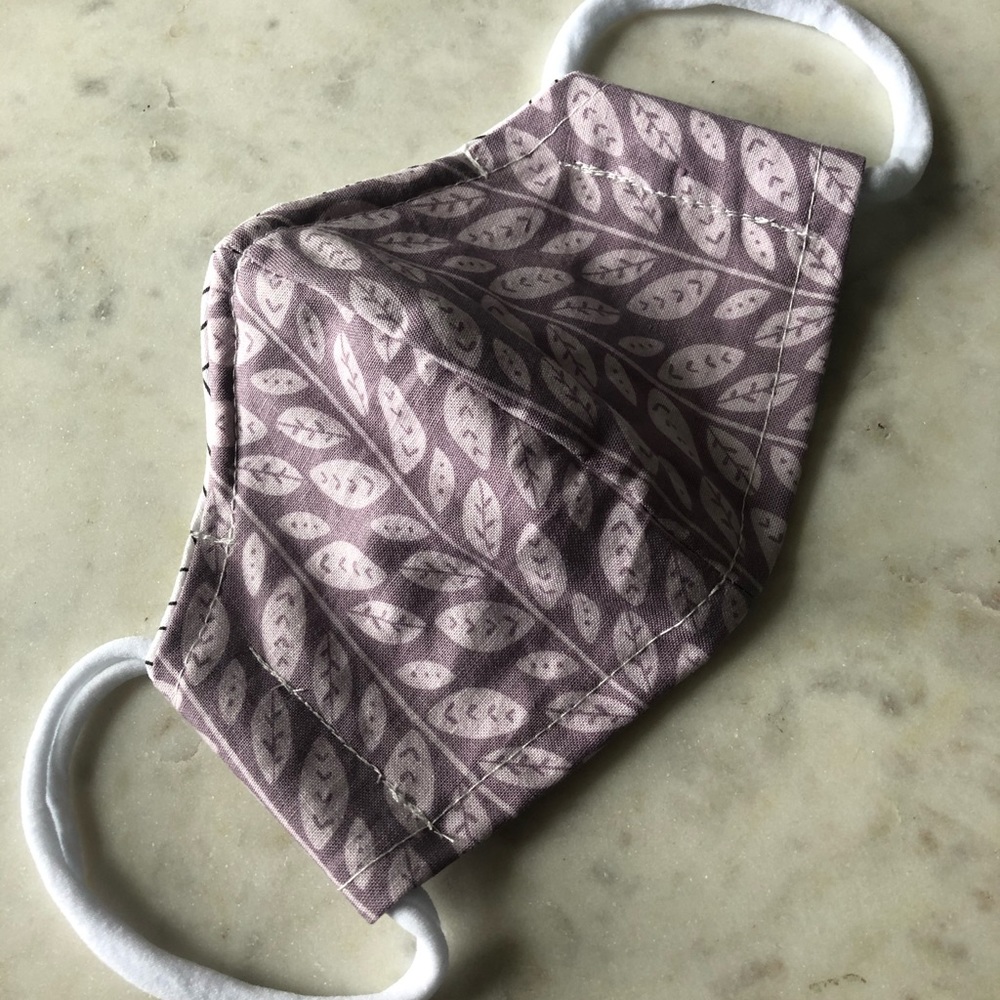 Purple Vine pattern- Breathable cotton mask